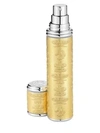 Creed Silver With Gold Trim Leather Deluxe Atomizer