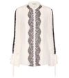 ETRO LACE AND SILK SHIRT,P00360039