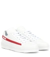 PRADA Leather trainers,P00368795