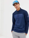 ADIDAS GOLF GO-TO HALF ZIP SWEAT IN NAVY,DN3406