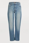 Mother The Tomcat Cropped Distressed High-rise Straight-leg Jeans In Secret Sister