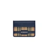 BURBERRY 1983 CHECK AND LEATHER CARD CASE