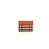 BURBERRY VINTAGE CHECK AND LEATHER CARD CASE,2953251