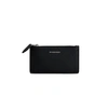 BURBERRY TWO-TONE LEATHER ZIP CARD CASE