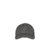 BURBERRY HERRINGBONE WOOL SILK BLEND BASEBALL CAP