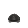 BURBERRY SHEARLING AND LEATHER BASEBALL CAP