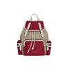 BURBERRY THE MEDIUM RUCKSACK IN COLOUR BLOCK NYLON AND LEATHER