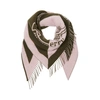 BURBERRY BANDANA IN CREST DETAIL WOOL CASHMERE