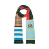 BURBERRY VINTAGE CHECK COLOUR BLOCK CASHMERE BLEND SCARF