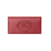 BURBERRY EMBOSSED CREST LEATHER CONTINENTAL WALLET