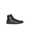 BURBERRY LEATHER AND NEOPRENE HIGH-TOP SNEAKERS