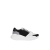 BURBERRY Suede neoprene and leather sneakers