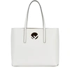 FENDI WHITE LEATHER TOTE