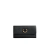 BURBERRY D-RING GRAINY LEATHER CONTINENTAL WALLET