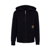 BURBERRY Embroidered crest cashmere hooded top