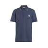 BURBERRY TIPPED COTTON PIQUE POLO SHIRT