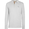 BURBERRY LONG-SLEEVE COTTON PIQUE POLO SHIRT