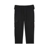 BURBERRY COTTON WOOL BLEND CROPPED CARGO TROUSERS