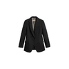 BURBERRY SLIM FIT TOPSTITCH DETAIL WOOL TAILORED JACKET