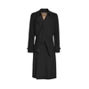 Burberry Kensington Heritage Long Trench Coat In Black