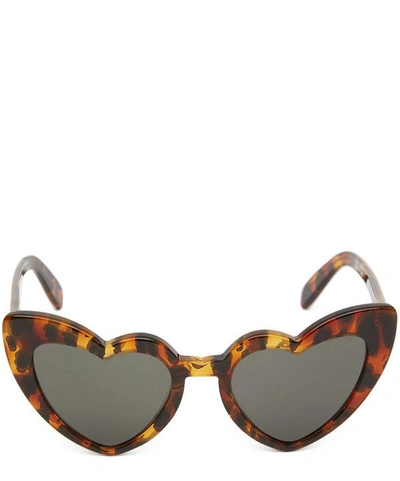 Saint Laurent Lou Lou Leo Sunglasses In Brown