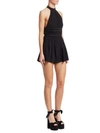 SAINT LAURENT Compact Open-Back Satin Romper