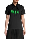 COACH Coach 1941 Neon Viper Room Ruffle Collar Tee