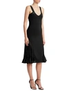 dressing gownRTO CAVALLI Knit Scoopneck Fit-&-Flare Dress