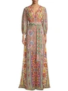 ETRO Ribbon Floral Sequence Gown