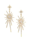 JULES SMITH 14K Goldplated Crystal Star Earrings