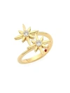 ROBERTO COIN Disney x Roberto Coin Princess Cinderella 18K Yellow Gold & Diamond Star Duo Ring
