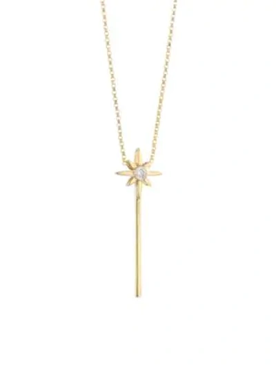 Roberto Coin Disney X  Princess Cinderella 18k Yellow Gold & Diamond Pendant Necklace