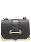 Prada Cahier Crossbody Bag - Black In Black