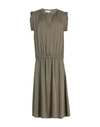 Crossley Knee-length Dress In Military Green