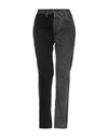 VETEMENTS VETEMENTS X LEVI'S WOMAN JEANS STEEL GREY SIZE 26W-34L COTTON, BOVINE LEATHER,42706296WJ 3