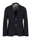 Manuel Ritz Suit Jackets In Dark Blue