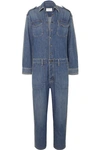 CURRENT ELLIOTT THE CREW STUDDED DENIM JUMPSUIT