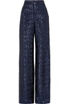 ROLAND MOURET FABIEN SEQUINED TULLE WIDE-LEG PANTS