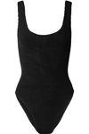 HUNZA G + NET SUSTAIN SEERSUCKER SWIMSUIT