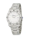 FERRAGAMO LOGO STAINLESS STEEL BRACELET WATCH,0400099945958