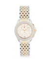 MICHELE Diamond & Two-Tone Stainless Steel Chronograph Watch,0400098825572