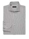 SAKS FIFTH AVENUE COLLECTION STRIPED DRESS SHIRT,0400099374194