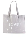 PEACE LOVE WORLD LOVED OVERSIZED TOTE,0400099602673