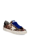 GOLDEN GOOSE MAY SUPERSTAR LEOPARD PRINT LEATHER SNEAKERS,0400099785984