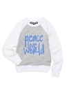 PEACE LOVE WORLD LITTLE GIRL'S LOGO SWEATSHIRT,0400099216582