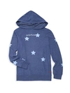 PEACE LOVE WORLD GIRL'S STAR LONG-SLEEVE HOODIE,0400099218224