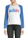 WILDFOX Adios Raglan-Sleeve Sweatshirt,0400099082194