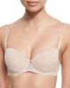 Simone Perele Eden 3d Underwire Demi Bra In Peau Rose