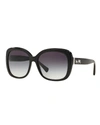 COACH GRADIENT SQUARE SUNGLASSES W/ LOGO TEMPLES,PROD142430069