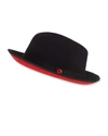 KEITH AND JAMES MEN'S KING RED-BRIM WOOL FEDORA HAT,PROD214960201